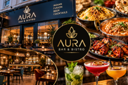 Aura Bar & Bistro Indian and fusion restaurant in Douglas